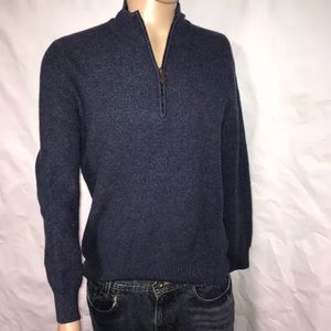 Brooks Brothers Large Merino Wool 1/4 Zip Sweater